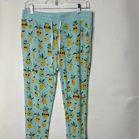 Little Sleepies Pineapple Jams Womens LS Pajama Pants - Picture 2 of 4